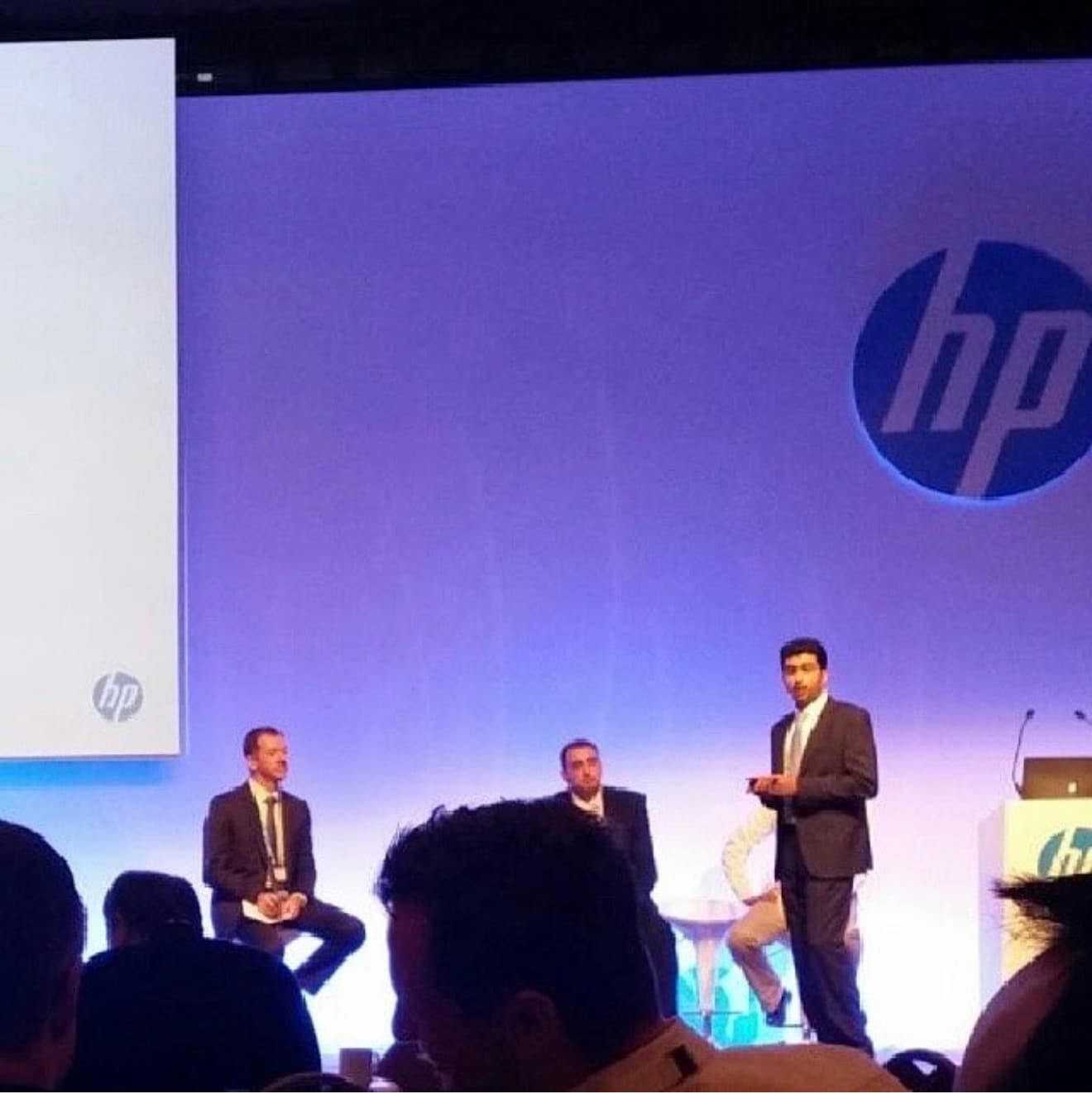 Ahmad AlShatti presenting the ITSM implementation case study at the HP ITSM Event in Istanbul 2014