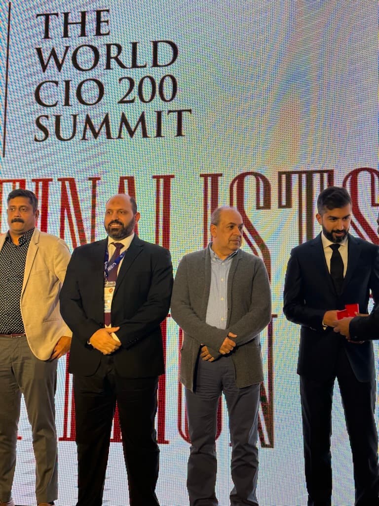 Ahmad AlShatti at the World CIO 200 Summit 2023 finalists ceremony